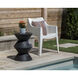 Union 22 X 16 inch Black Outdoor End Table